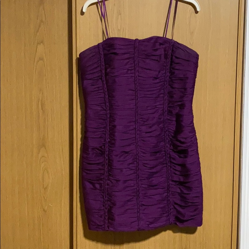 Like New Carmen Marc Valvo Mini Strapless Dress 12